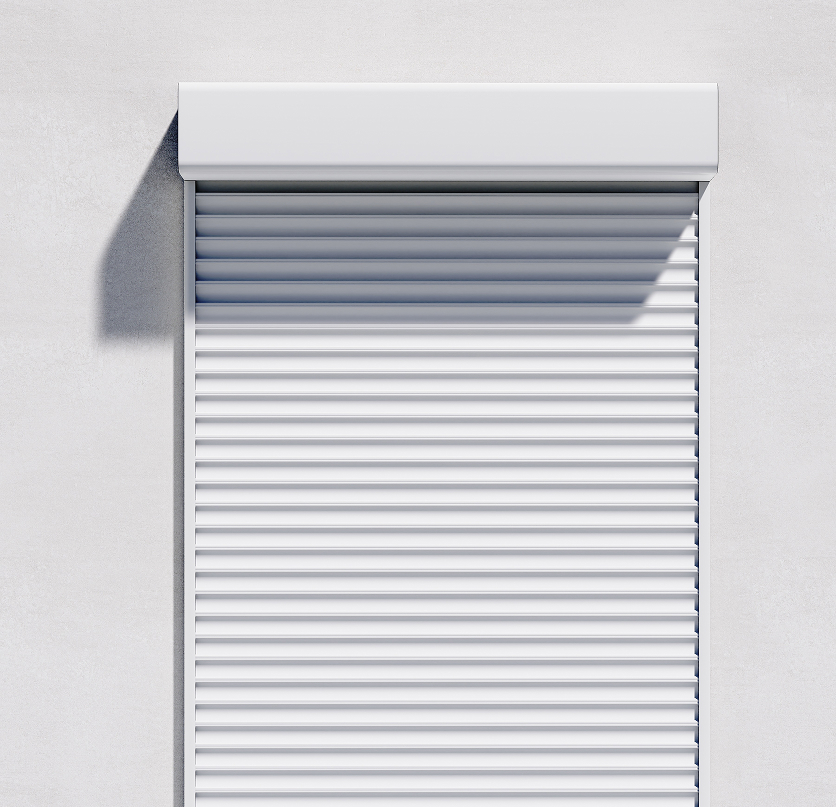 Vorbau-Rollladen an einem Fenster